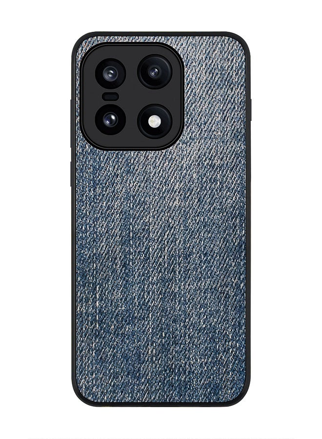 For OnePlus 15 Case,Slim fit Camera Protection, Shockproof Thin Phone cover  - Dark Denim Print